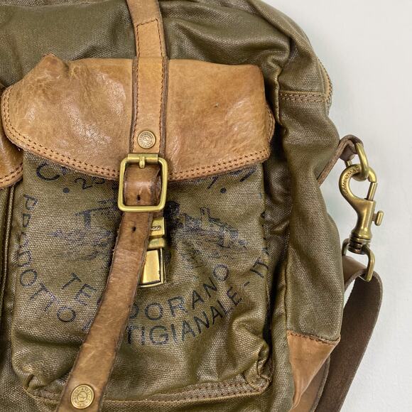 Campomaggi Virtus Work Handbag in Military Green Teodorano Print - Picture 3 of 8